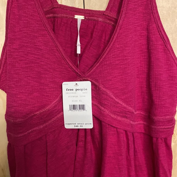 Free people sleeves crop top, size XL color pink - Picture 4 of 6